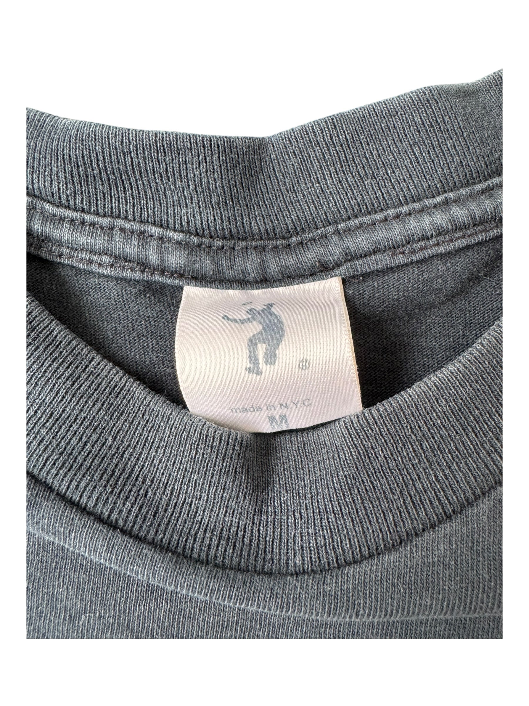 Union 90s Yellow Frontman Black T-Shirt Size Medium