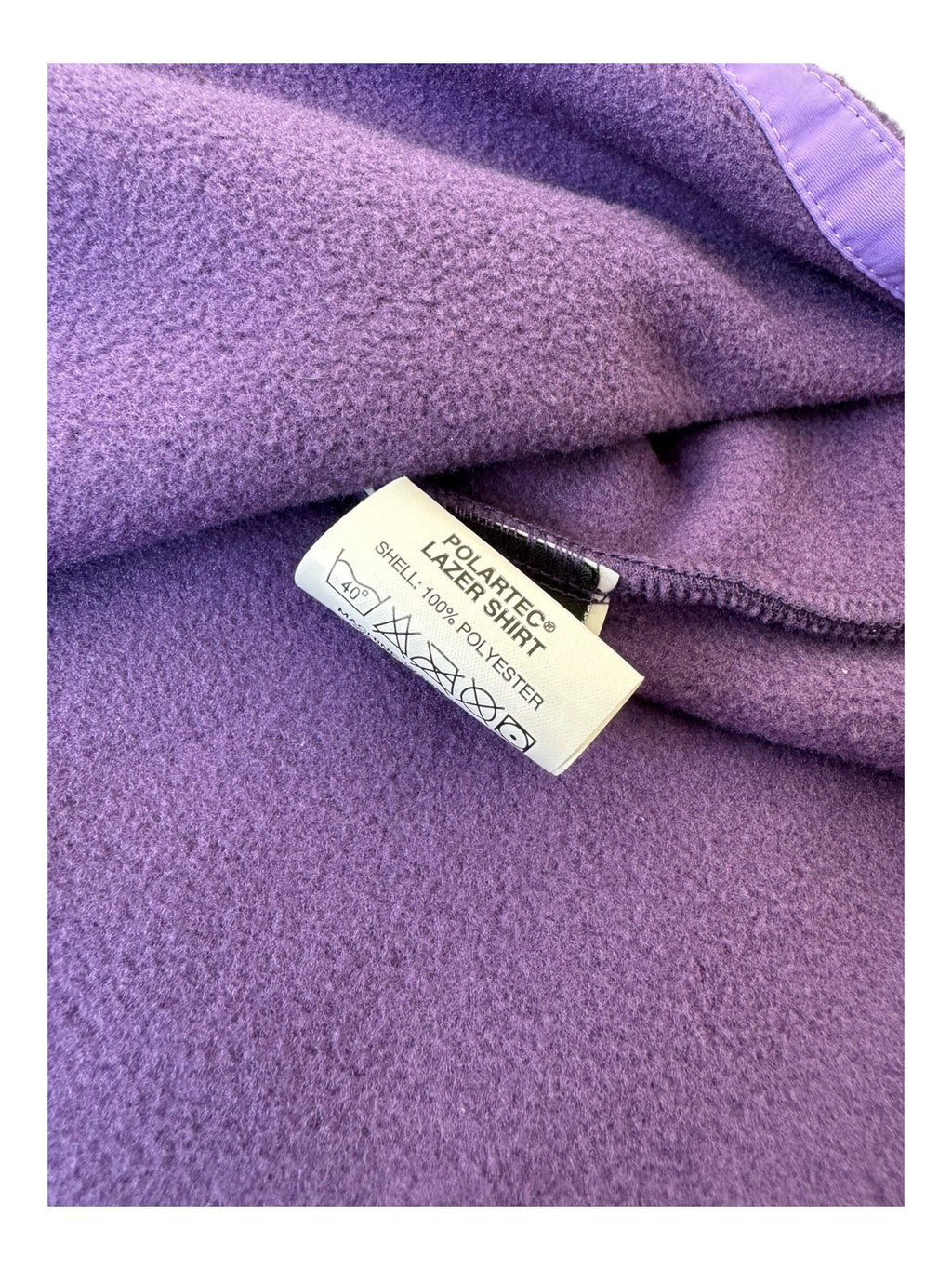 Palace Purple Polartec Lazer Shirt Fleece Button Up Size Small