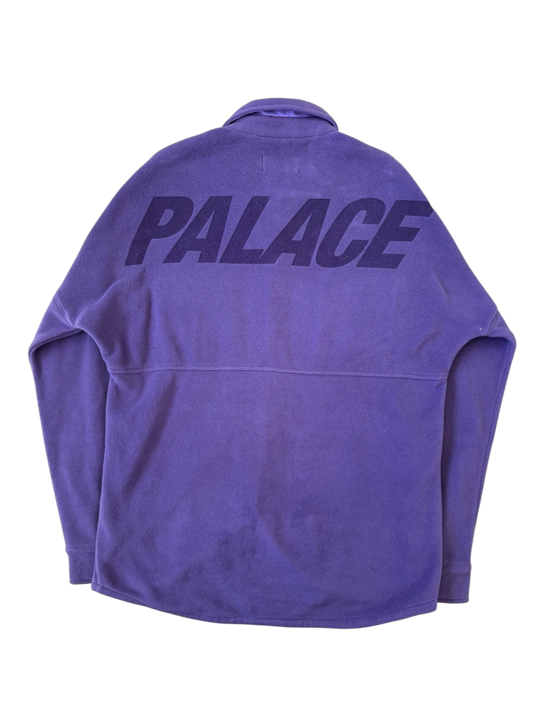 Palace Purple Polartec Lazer Shirt Fleece Button Up Size Small