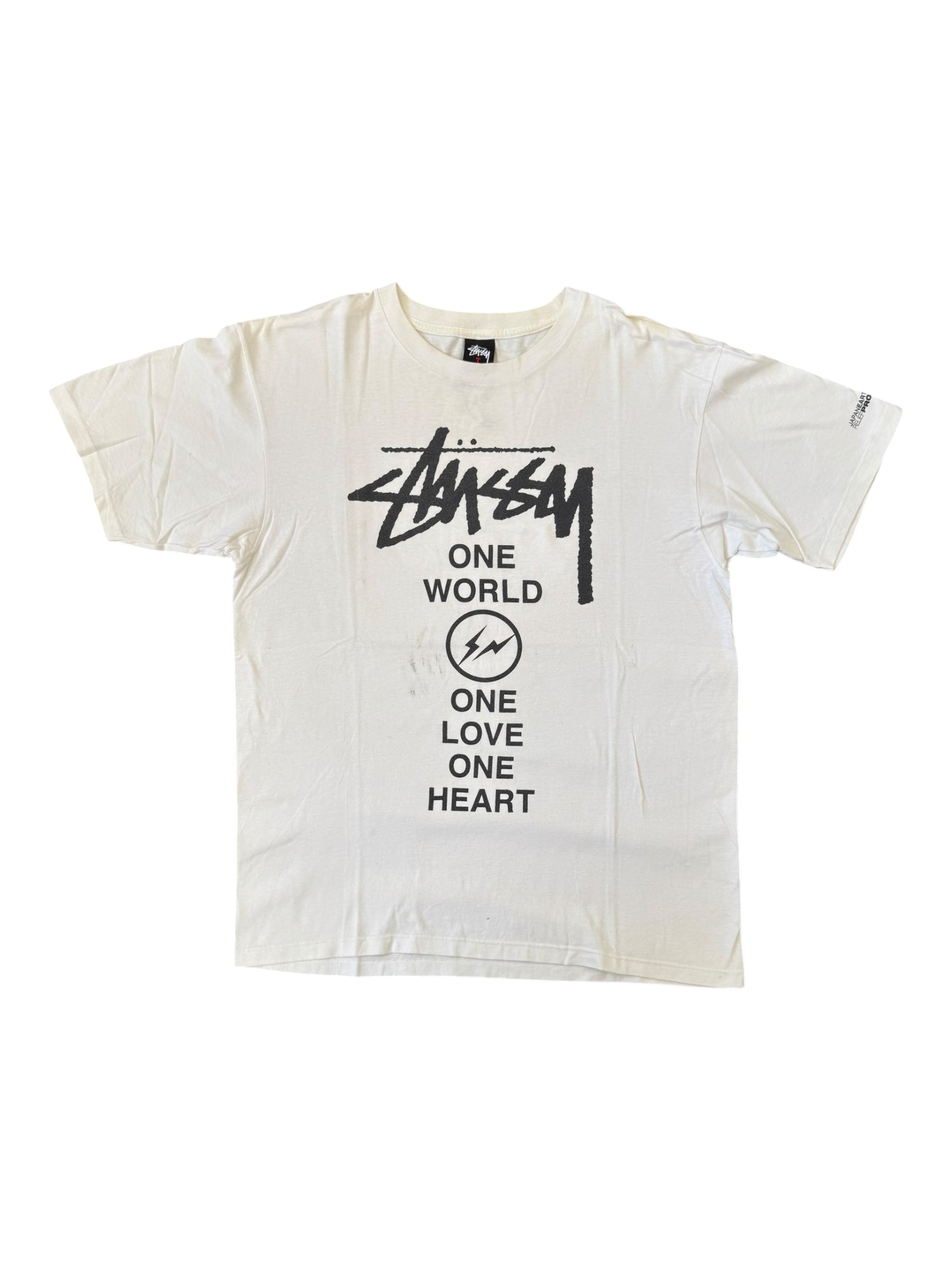 Stussy 2011 Japan Earthquake Relief White T-Shirt Size Large