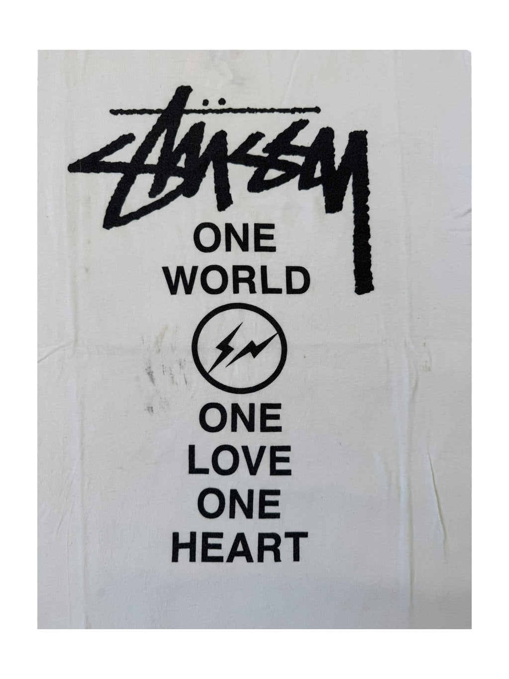 Stussy 2011 Japan Earthquake Relief White T-Shirt Size Large