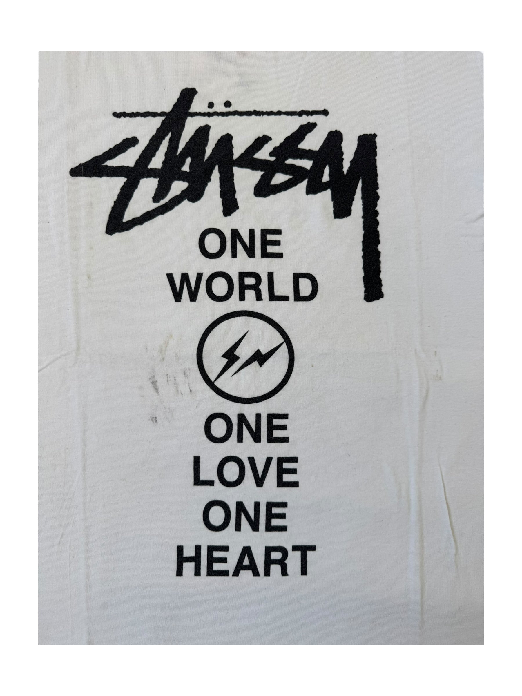 Stussy 2011 Japan Earthquake Relief White T-Shirt Size Large