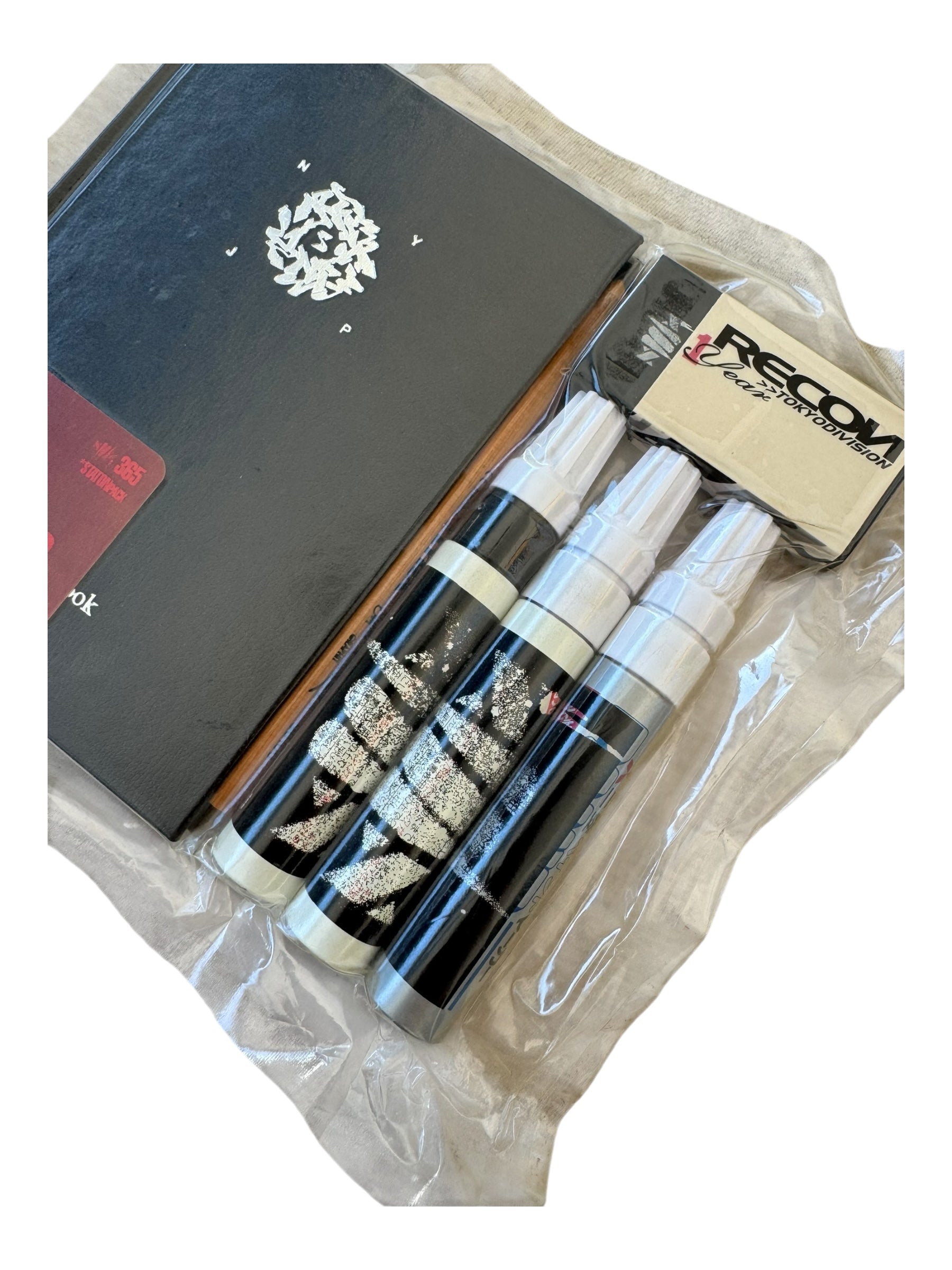 Futura 90s Recon Stash Markers & Train Notebook Pencil & Eraser Deadstock Packaging