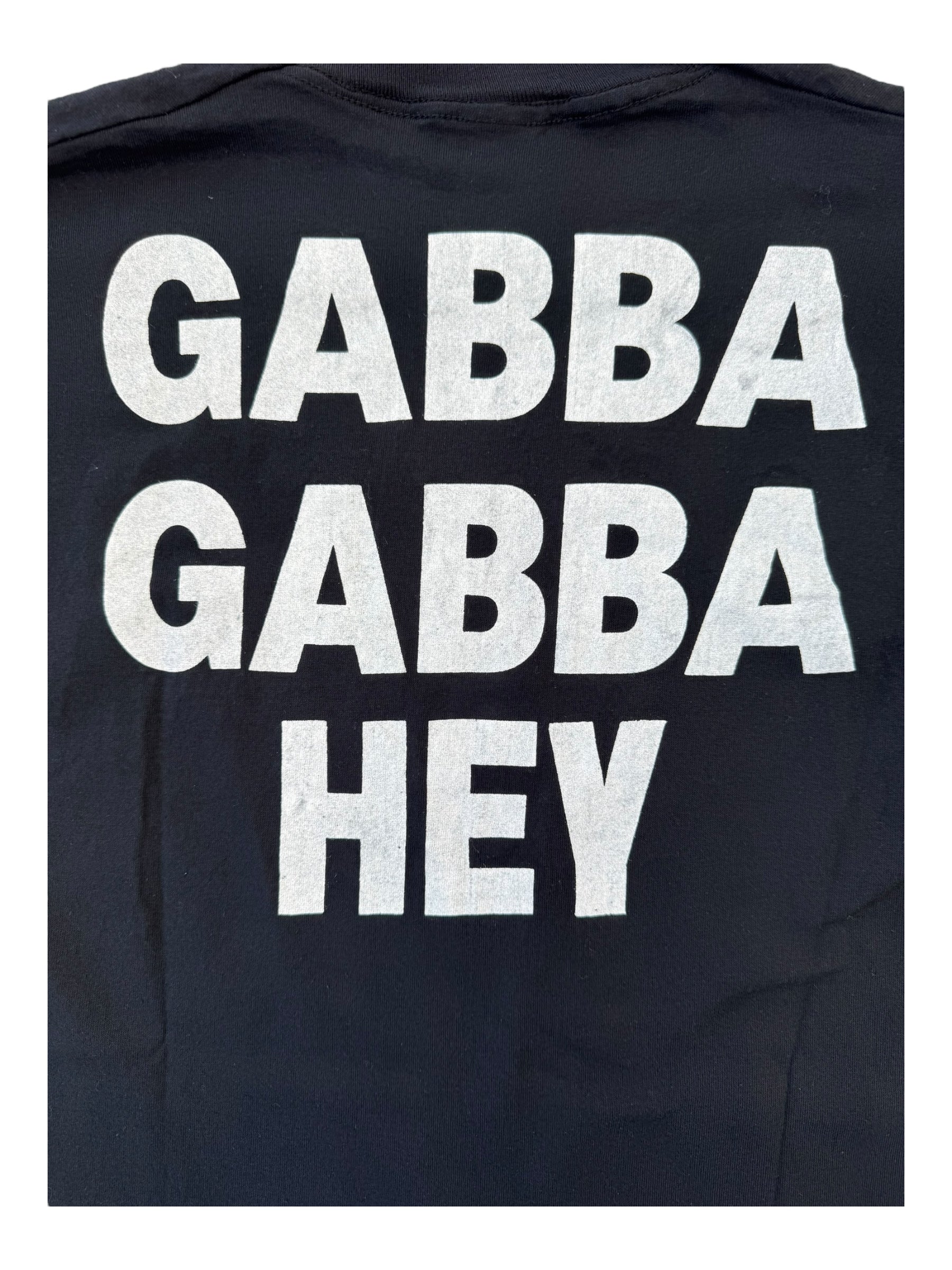 Ramones 90s Black Gabba Gabba Hey Size XL
