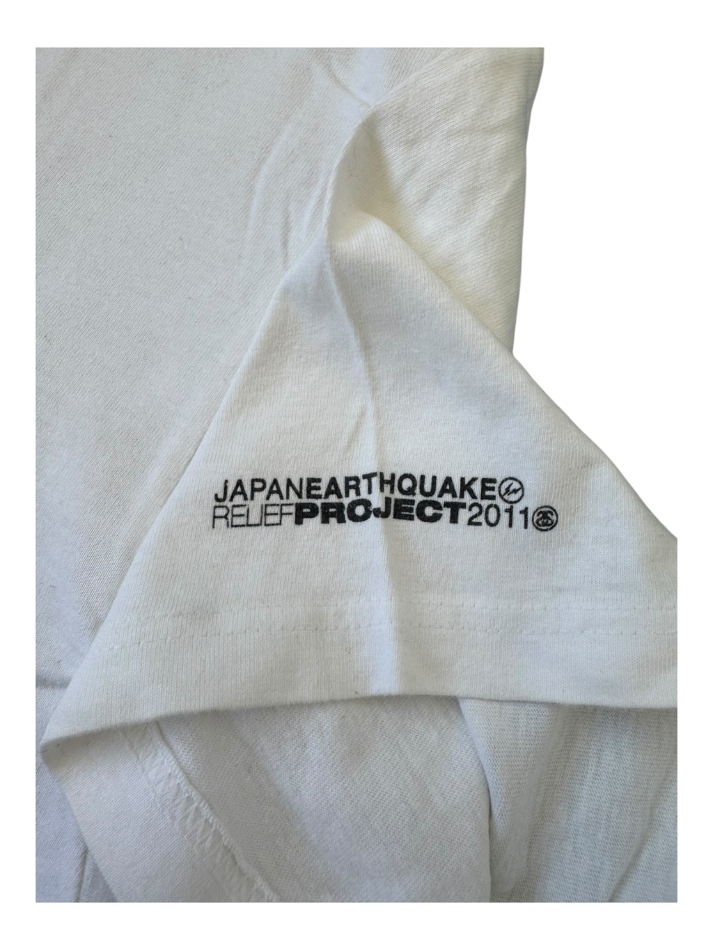 Stussy 2011 Japan Earthquake Relief White T-Shirt Size Large