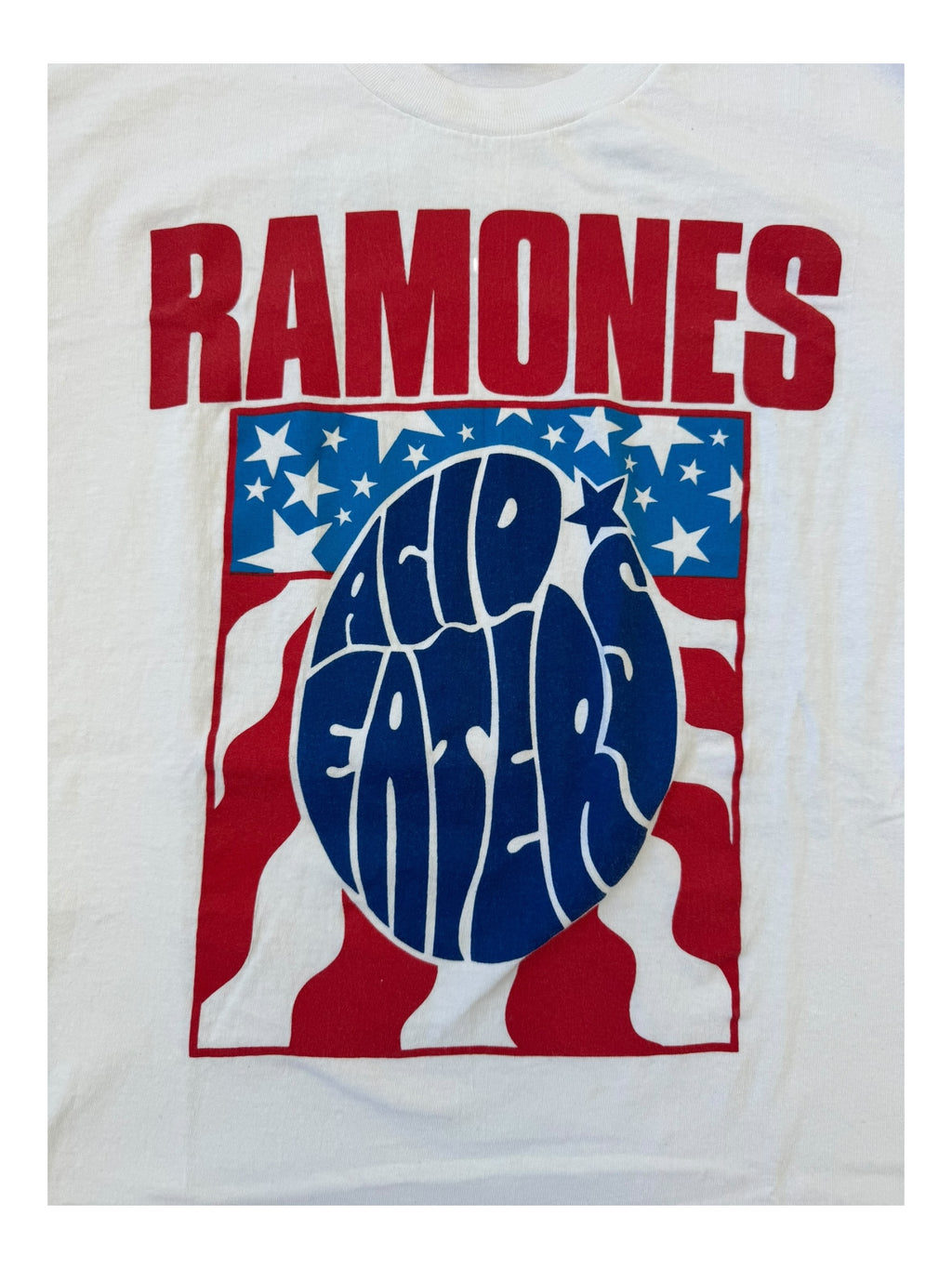 Ramones 90s White Acid Eaters Tour Size XL