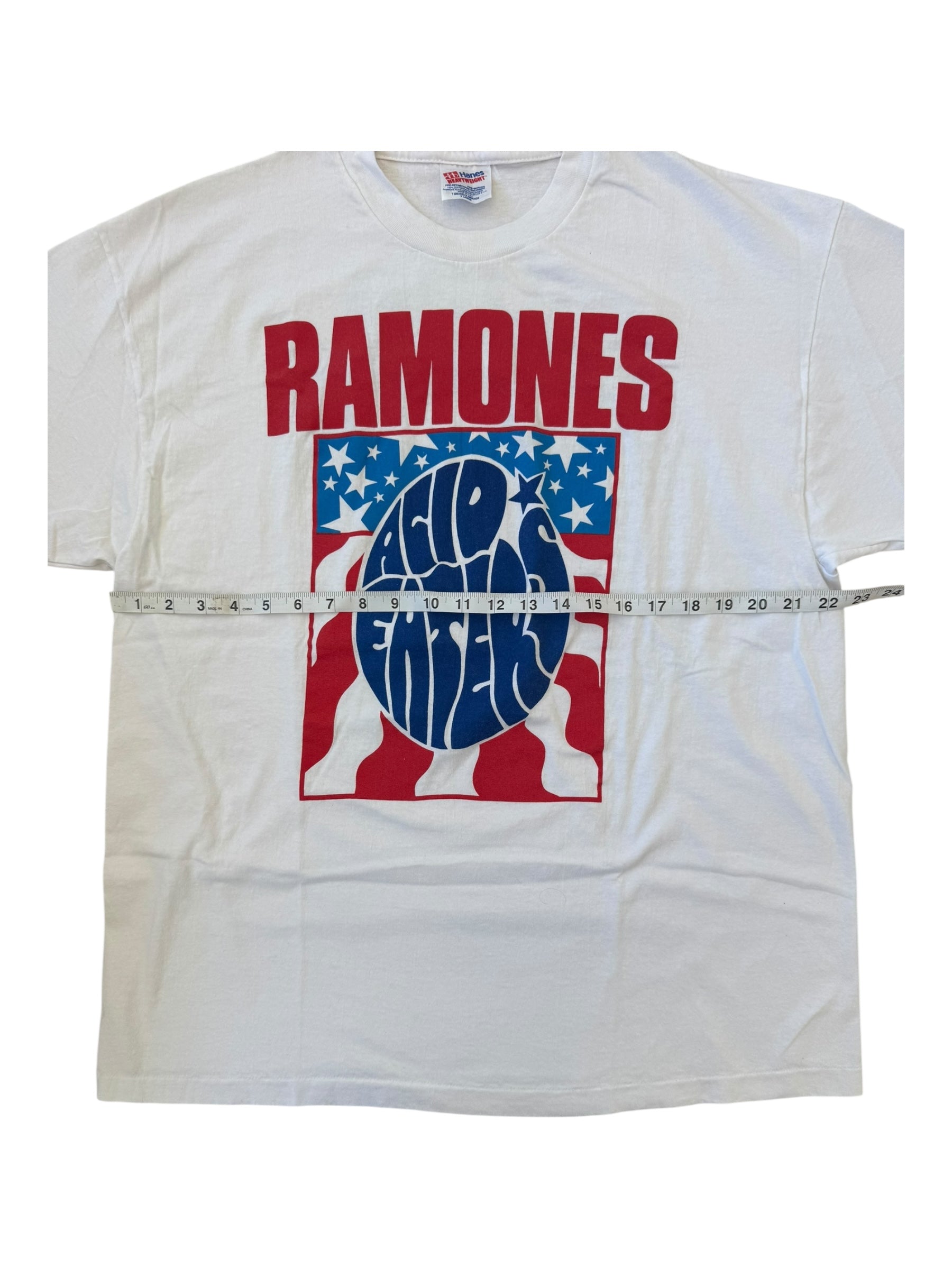 Ramones 90s White Acid Eaters Tour Size XL