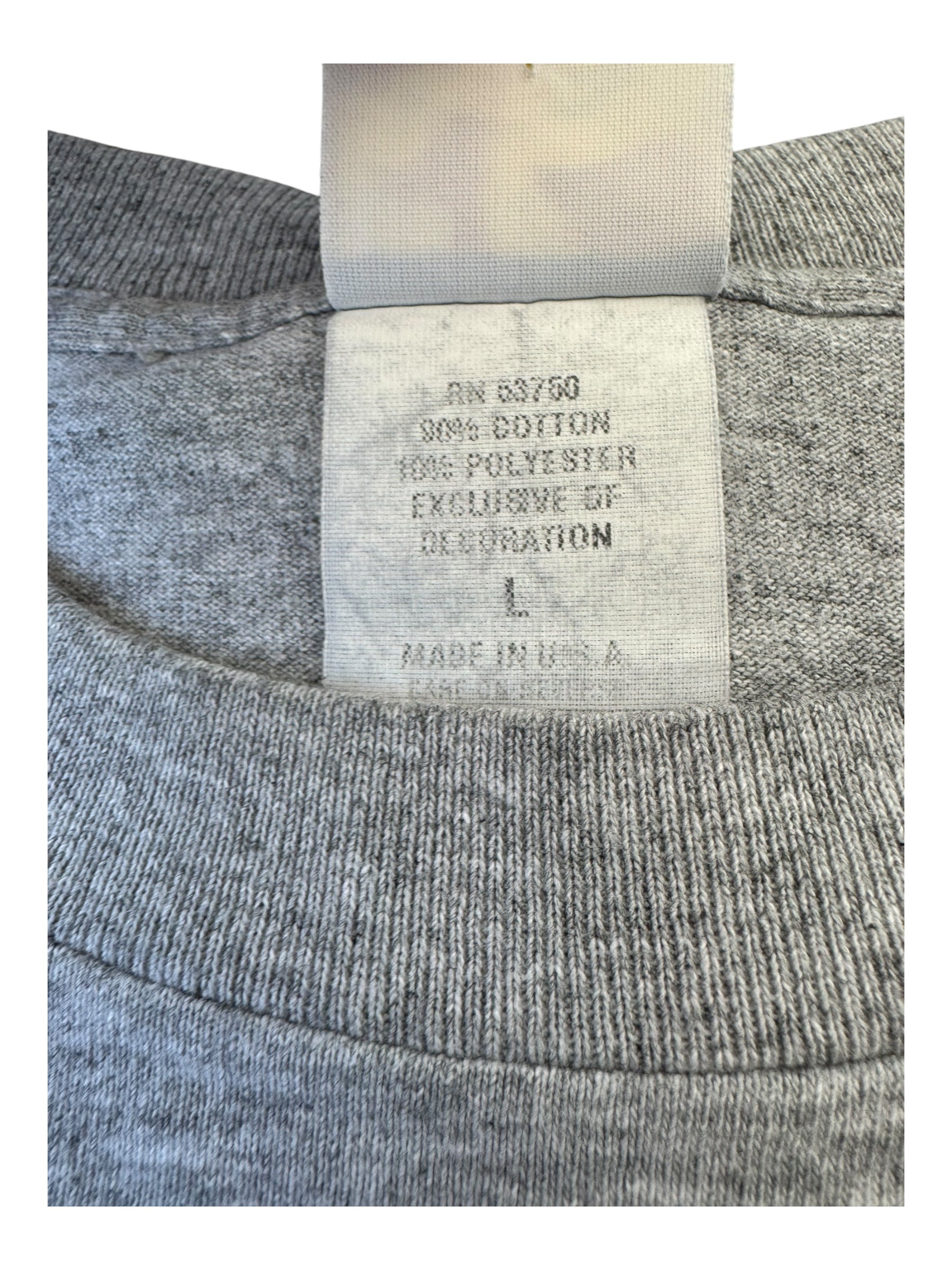 Burton Snowboards 90s Grey Fists T-Shirt Size Large