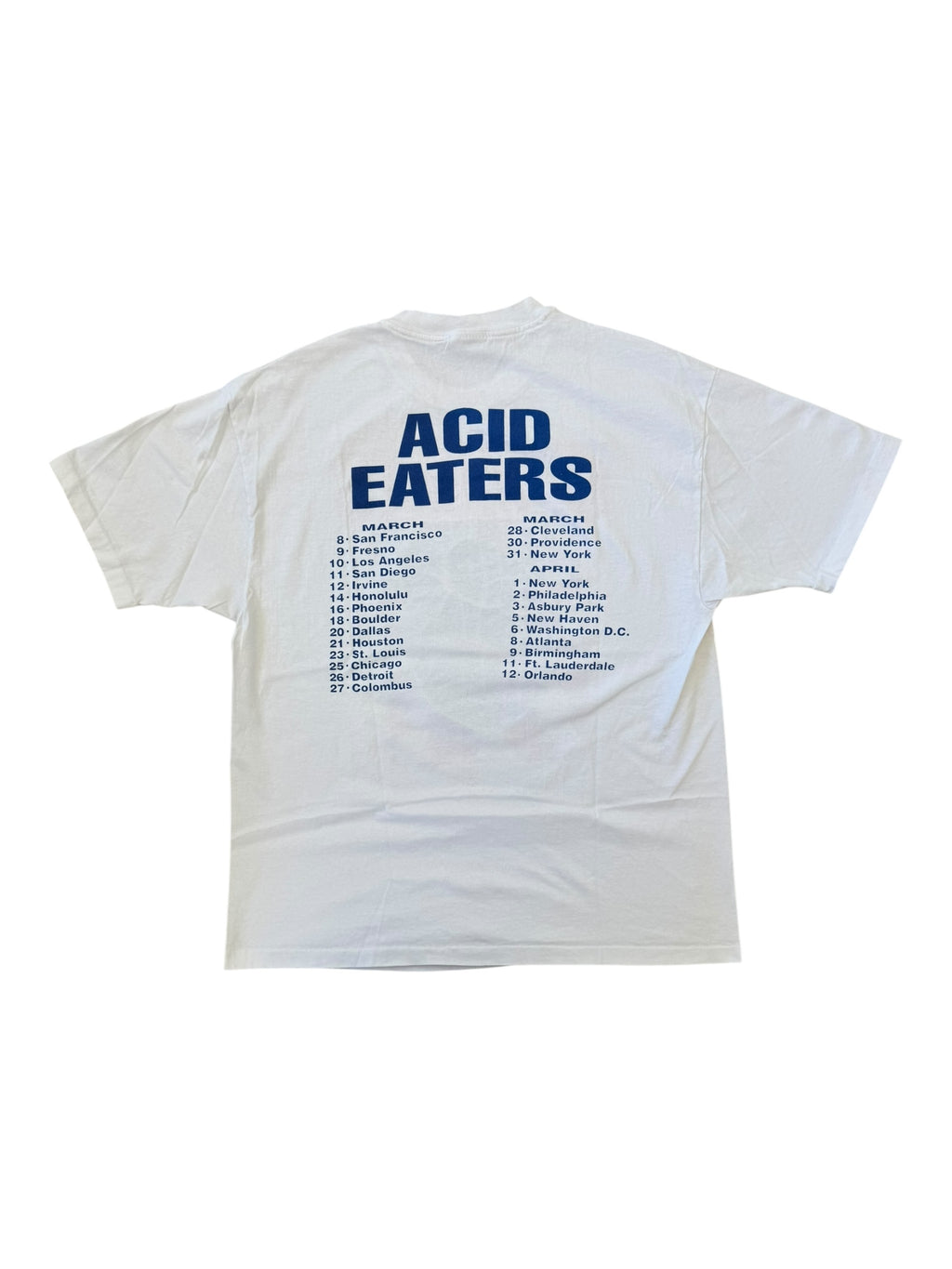Ramones 90s White Acid Eaters Tour Size XL