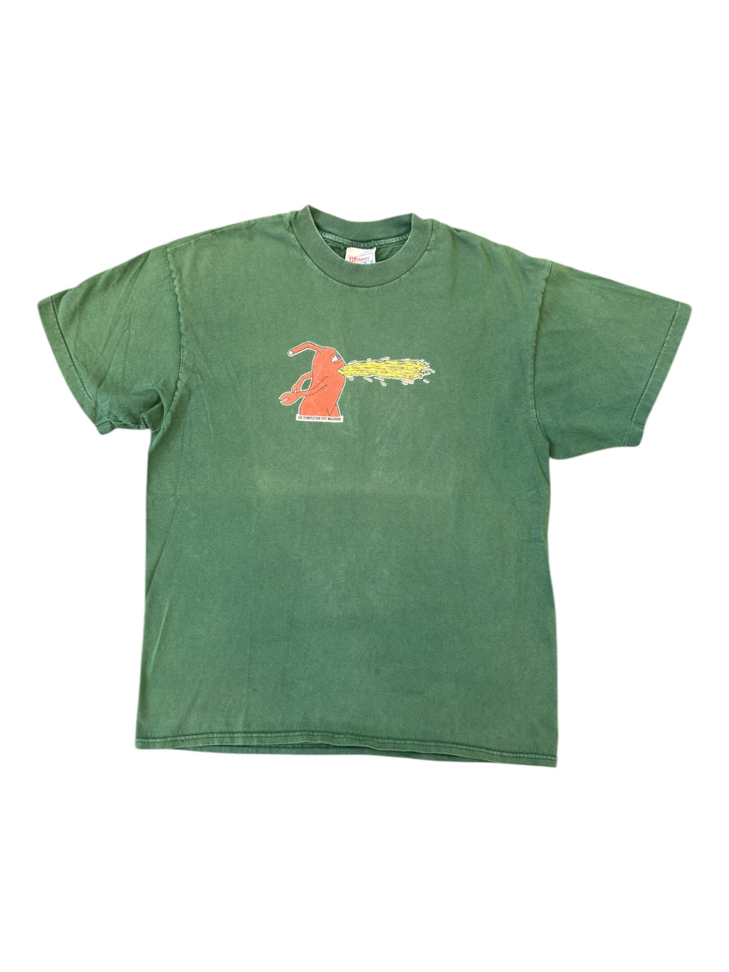 Toy Machine 90s Green Puke Man Hanes Beefy Size Large