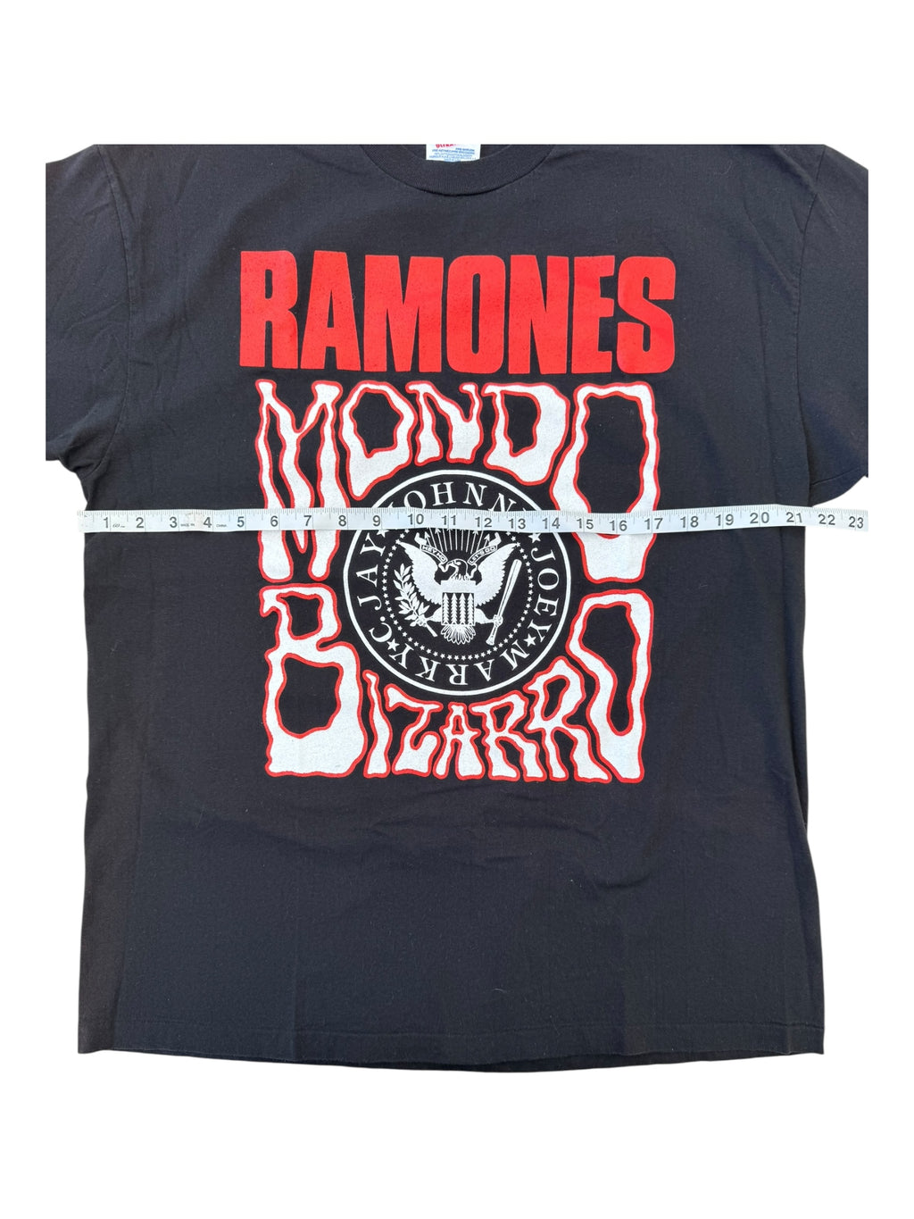 Ramones 90s Black Red Mondo Bizarro Tour Size XL