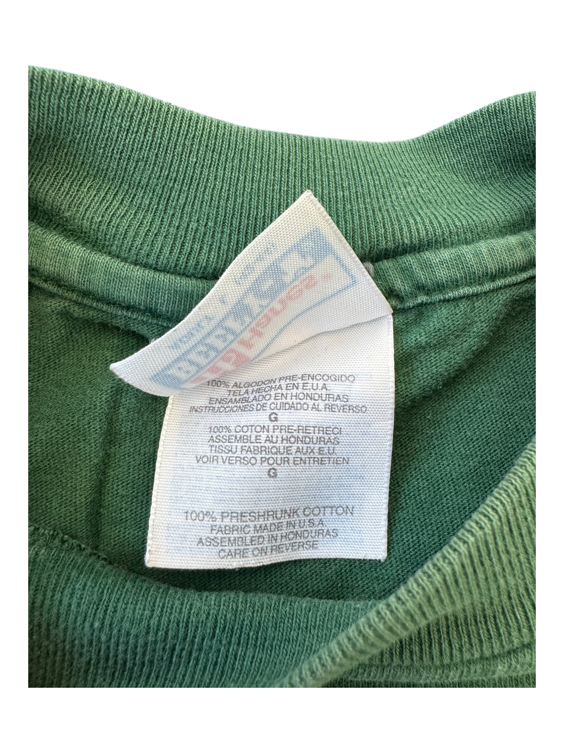 Toy Machine 90s Green Puke Man Hanes Beefy Size Large