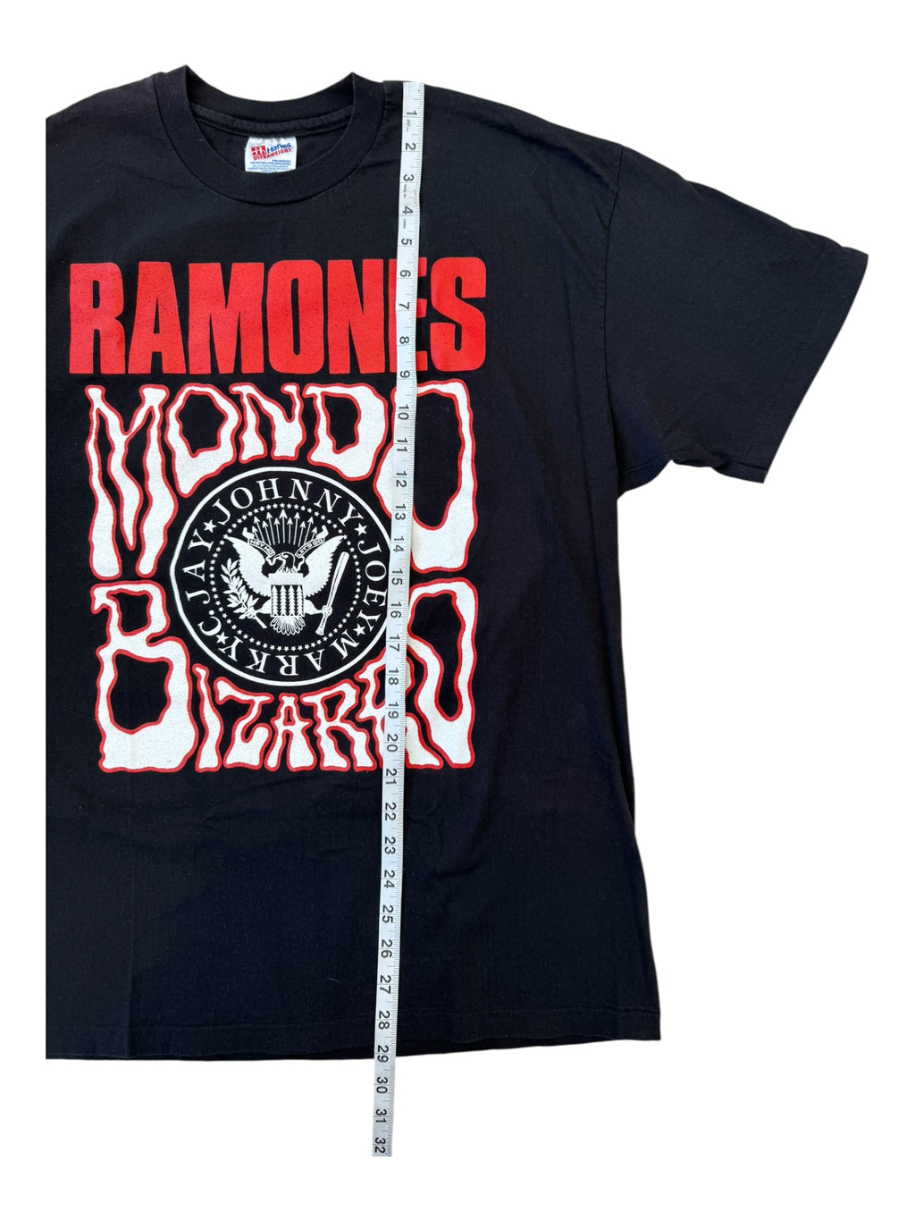 Ramones 90s Black Red Mondo Bizarro Tour Size XL