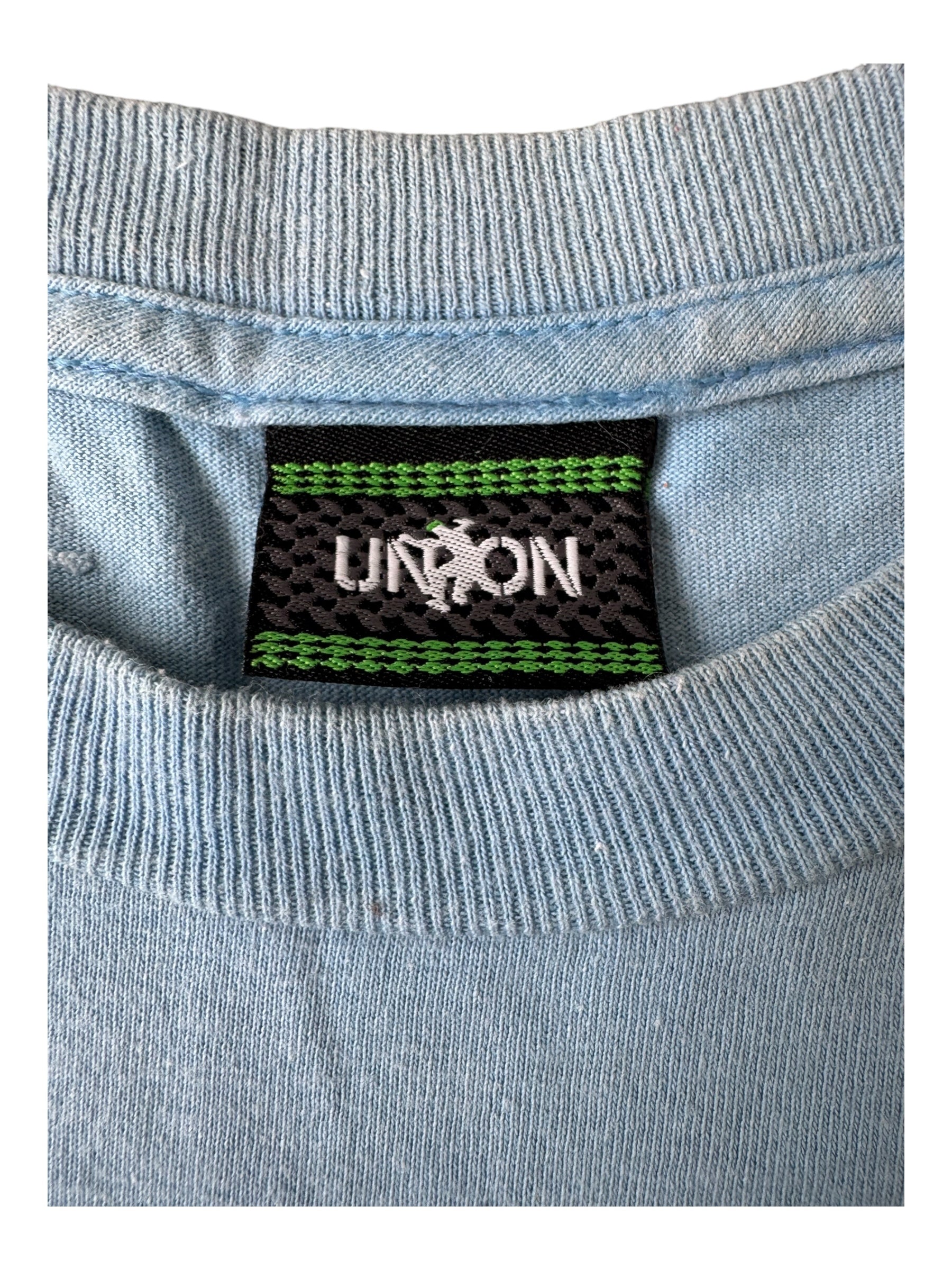 Union 00s Piece Be Unto You Blue T-Shirt Size Large