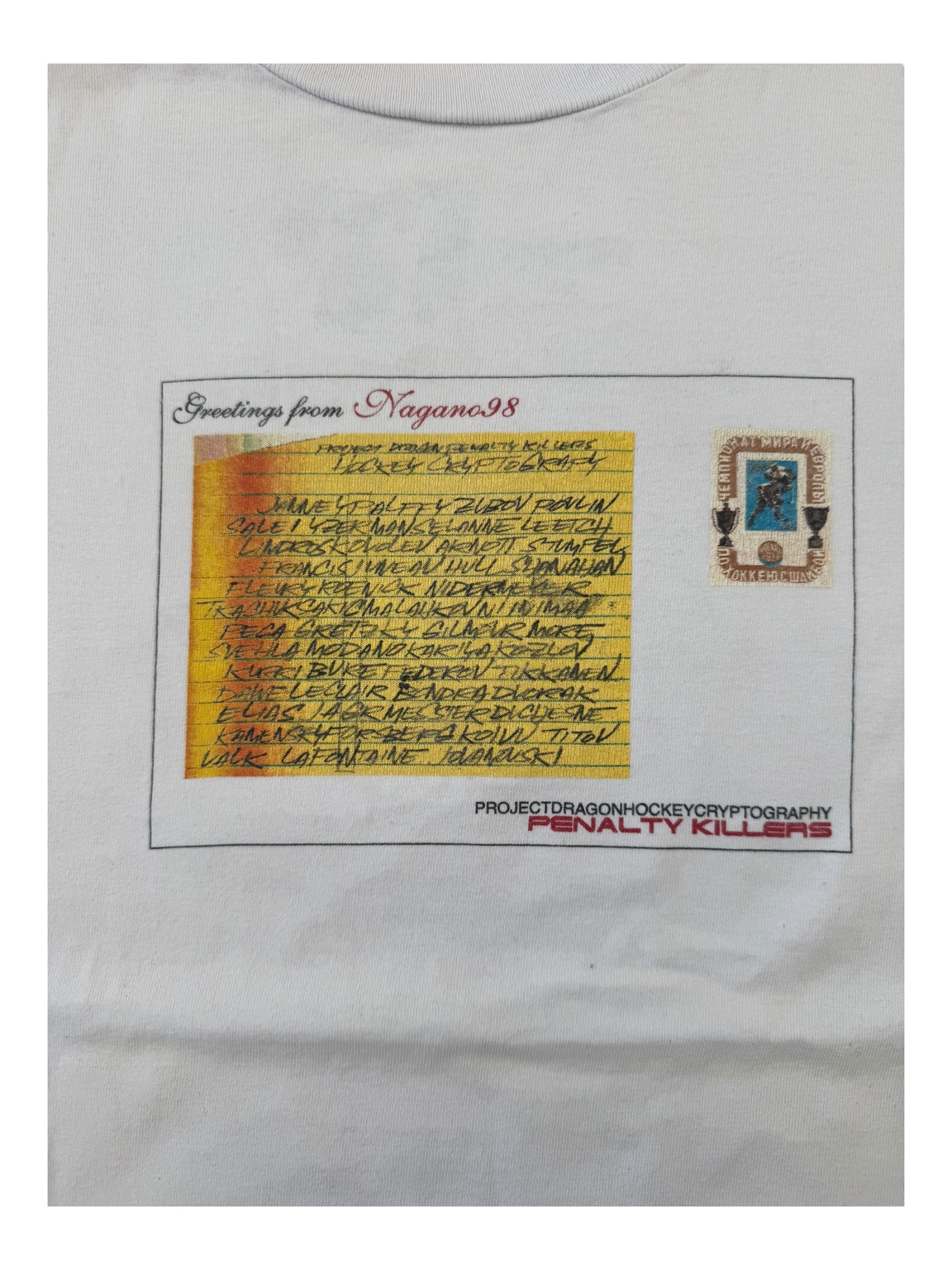 Futura 90s White Project Dragon Postcard Size Large