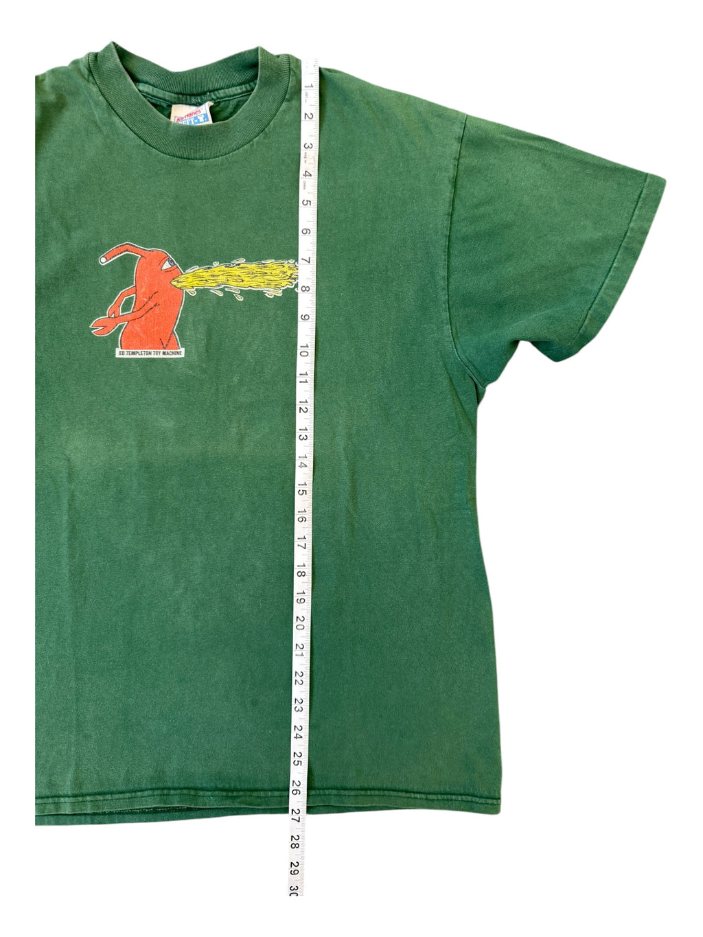 Toy Machine 90s Green Puke Man Hanes Beefy Size Large