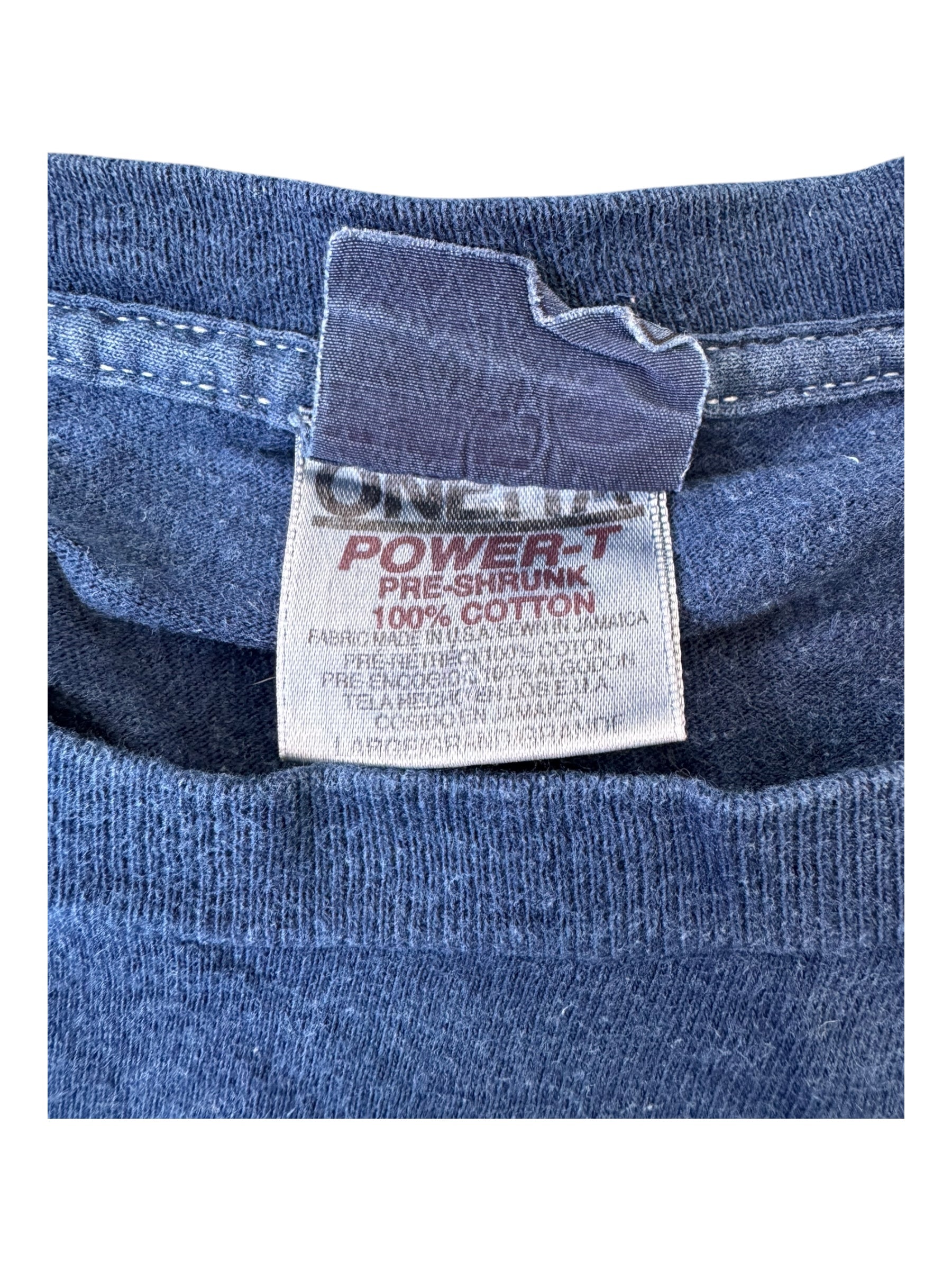 Bape 90s A Bathing Ape Generals Indigo Dyed Oneita Size Large