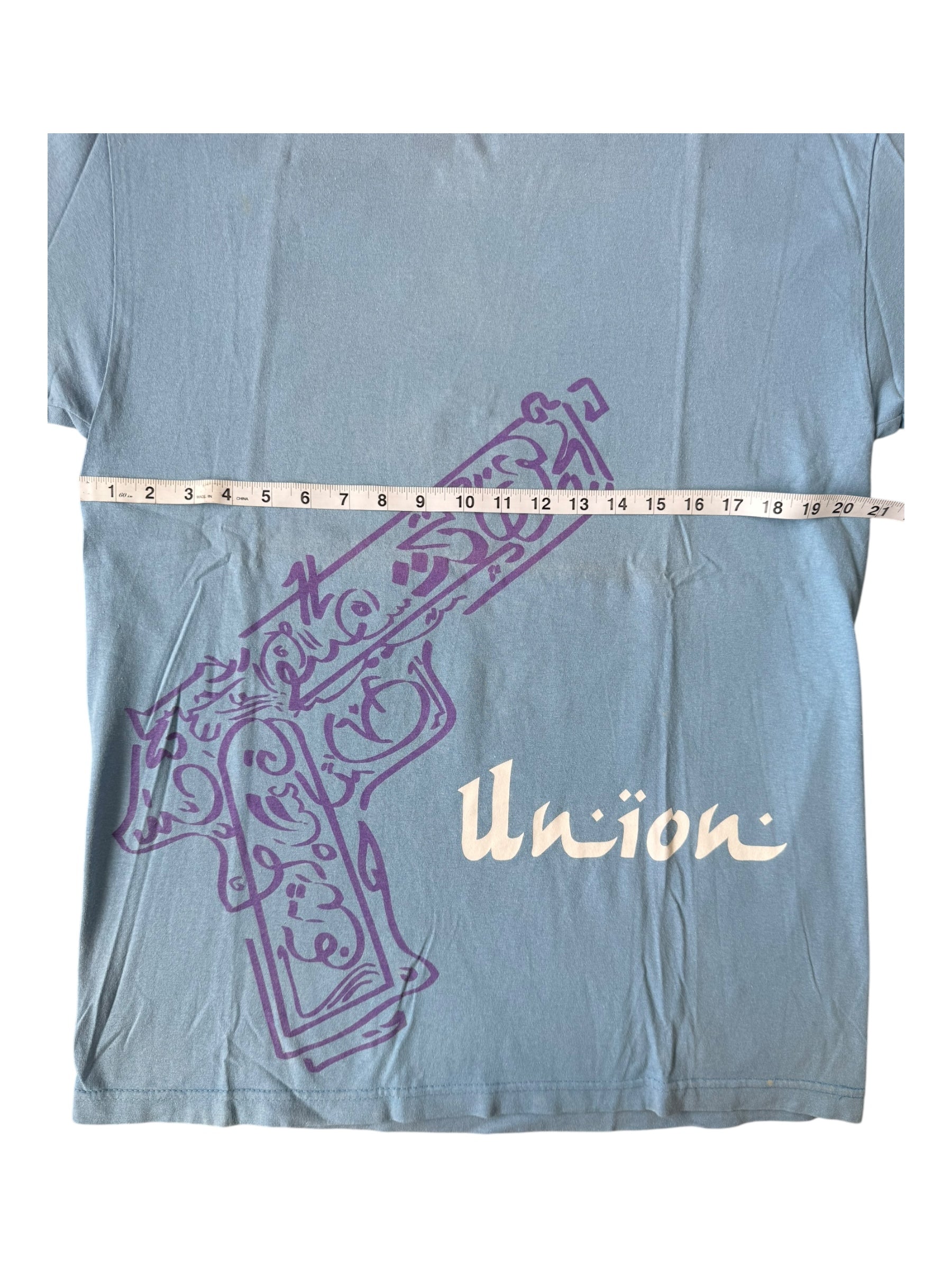 Union 00s Piece Be Unto You Blue T-Shirt Size Large