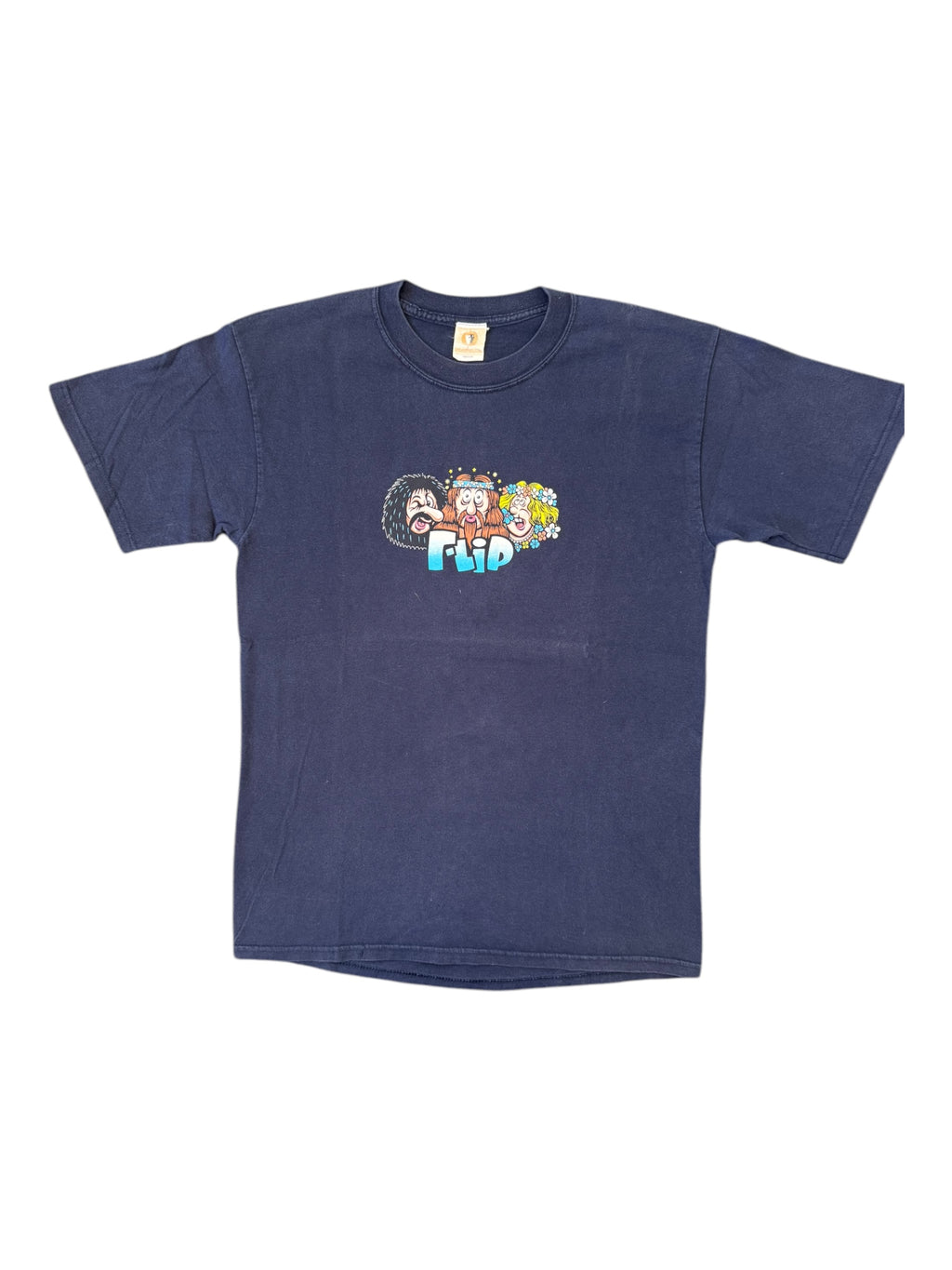 Flip Skateboards 90s Navy Hippies T-Shirt Size Medium