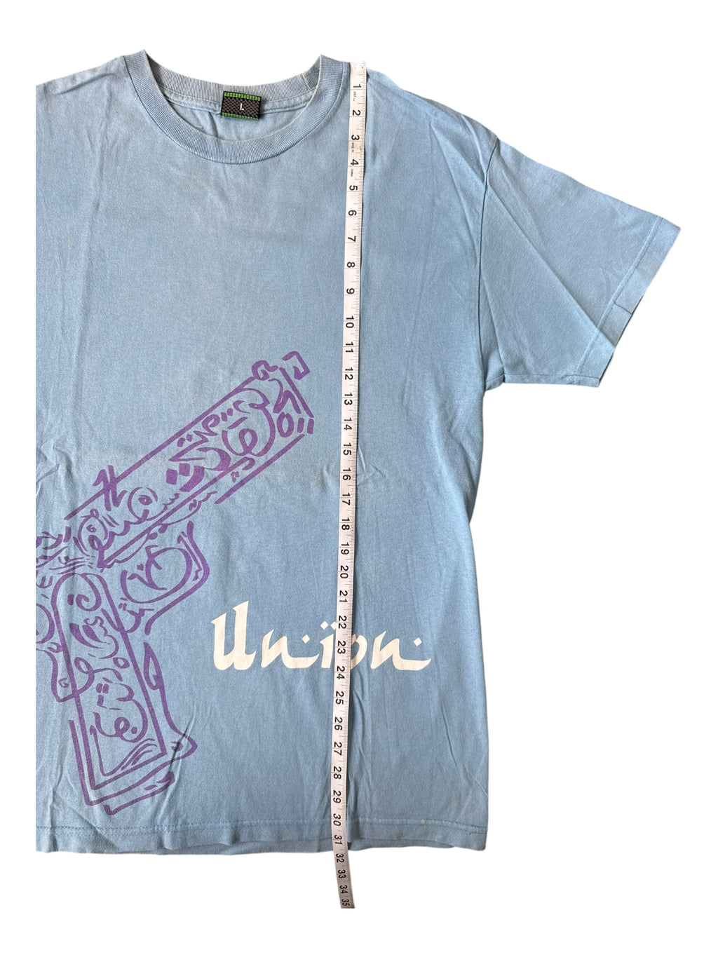Union 00s Piece Be Unto You Blue T-Shirt Size Large