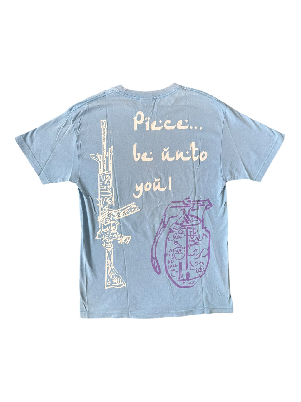 Union 00s Piece Be Unto You Blue T-Shirt Size Large