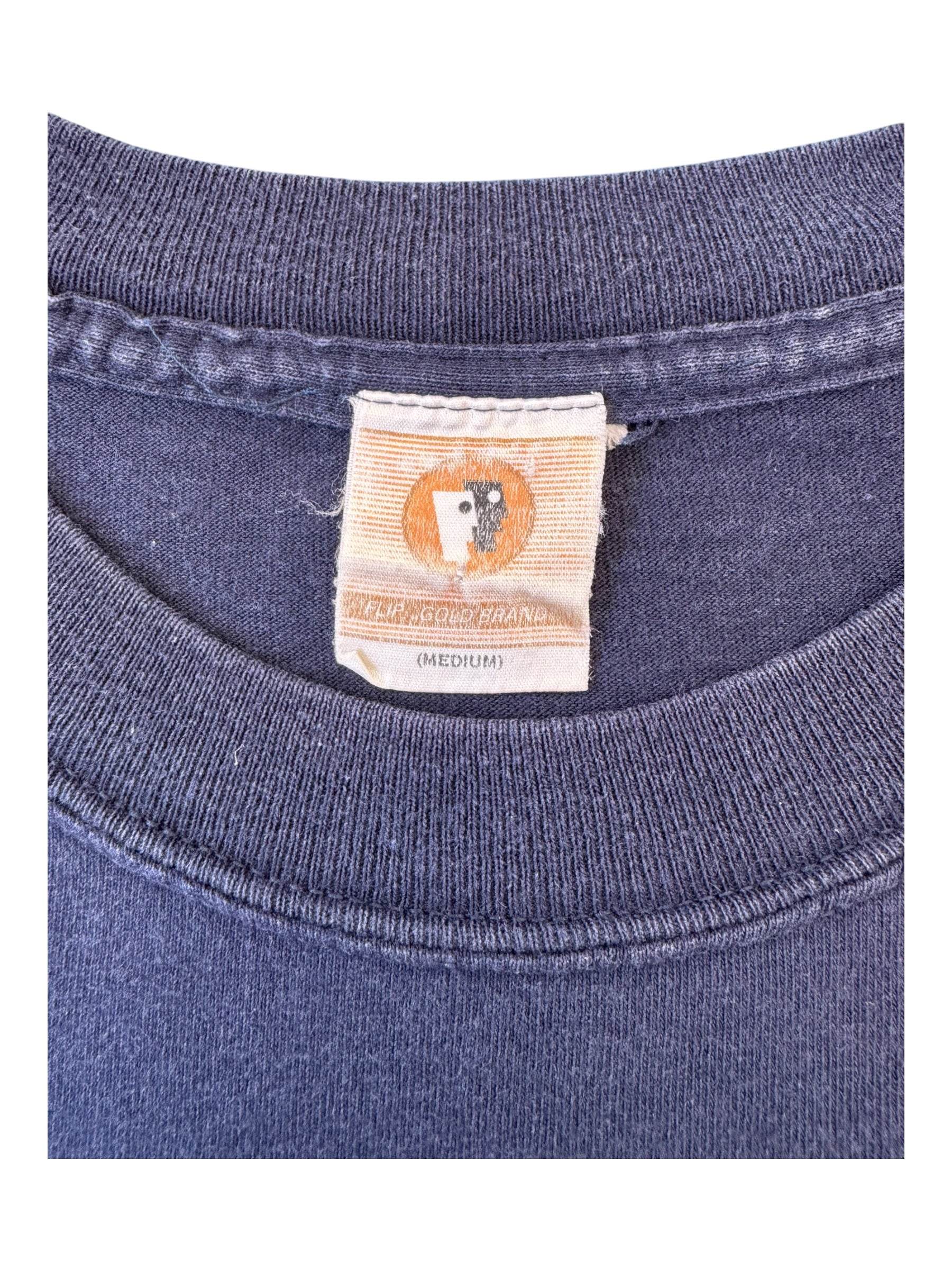 Flip Skateboards 90s Navy Hippies T-Shirt Size Medium