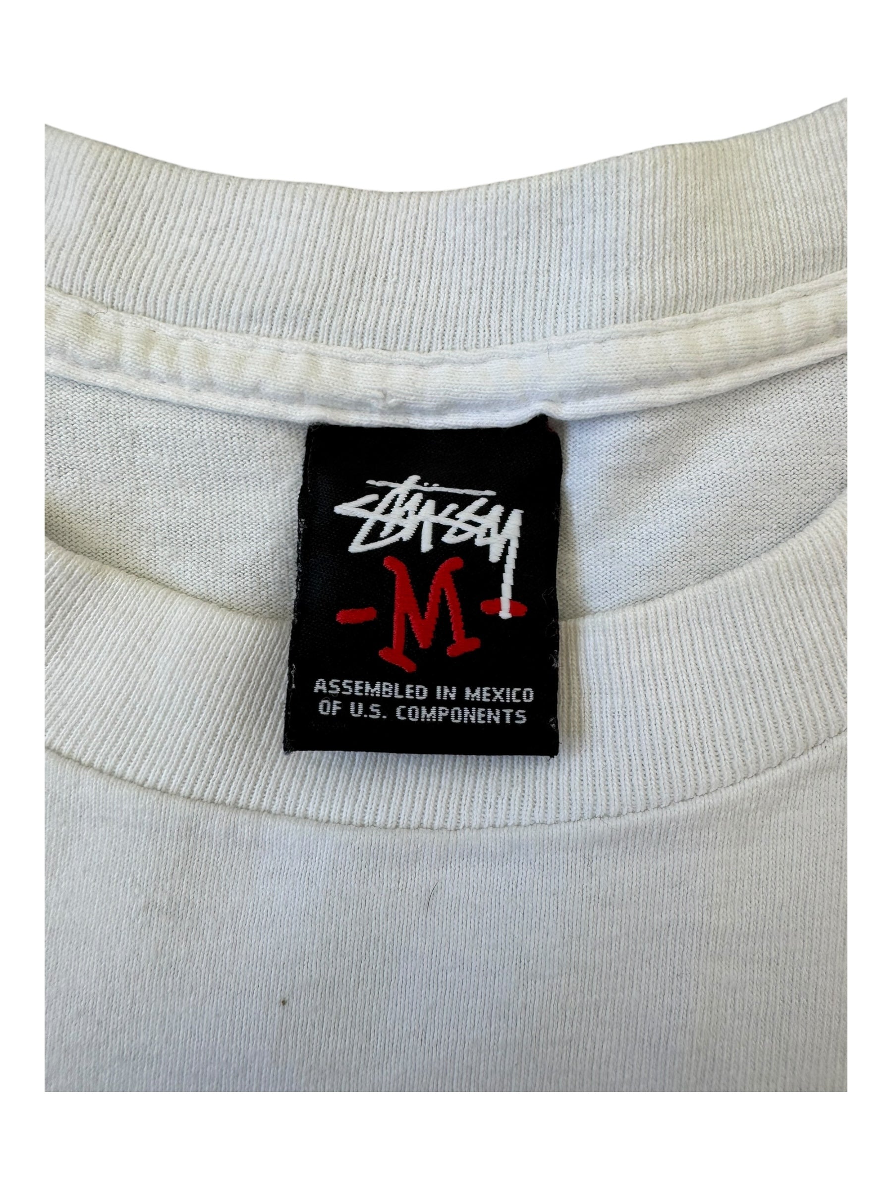 Stussy x Nas 00s The World is Yours White T-shirt Size Large