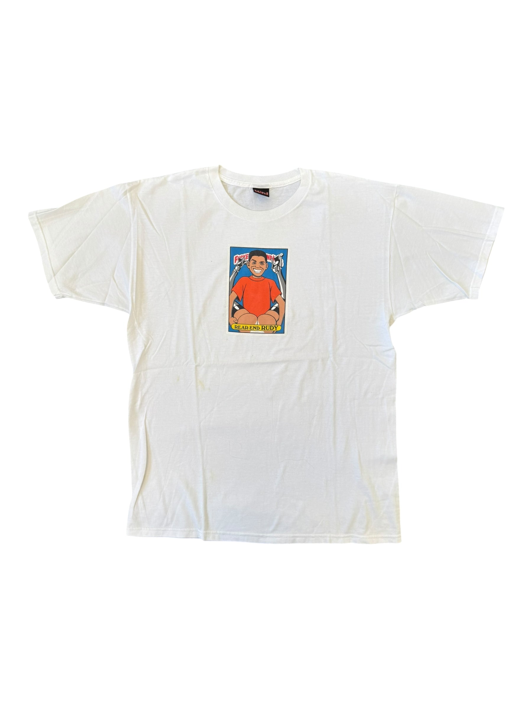 Blind 00s Fucked Up Blind Kids Rear End Rudy White Size Large