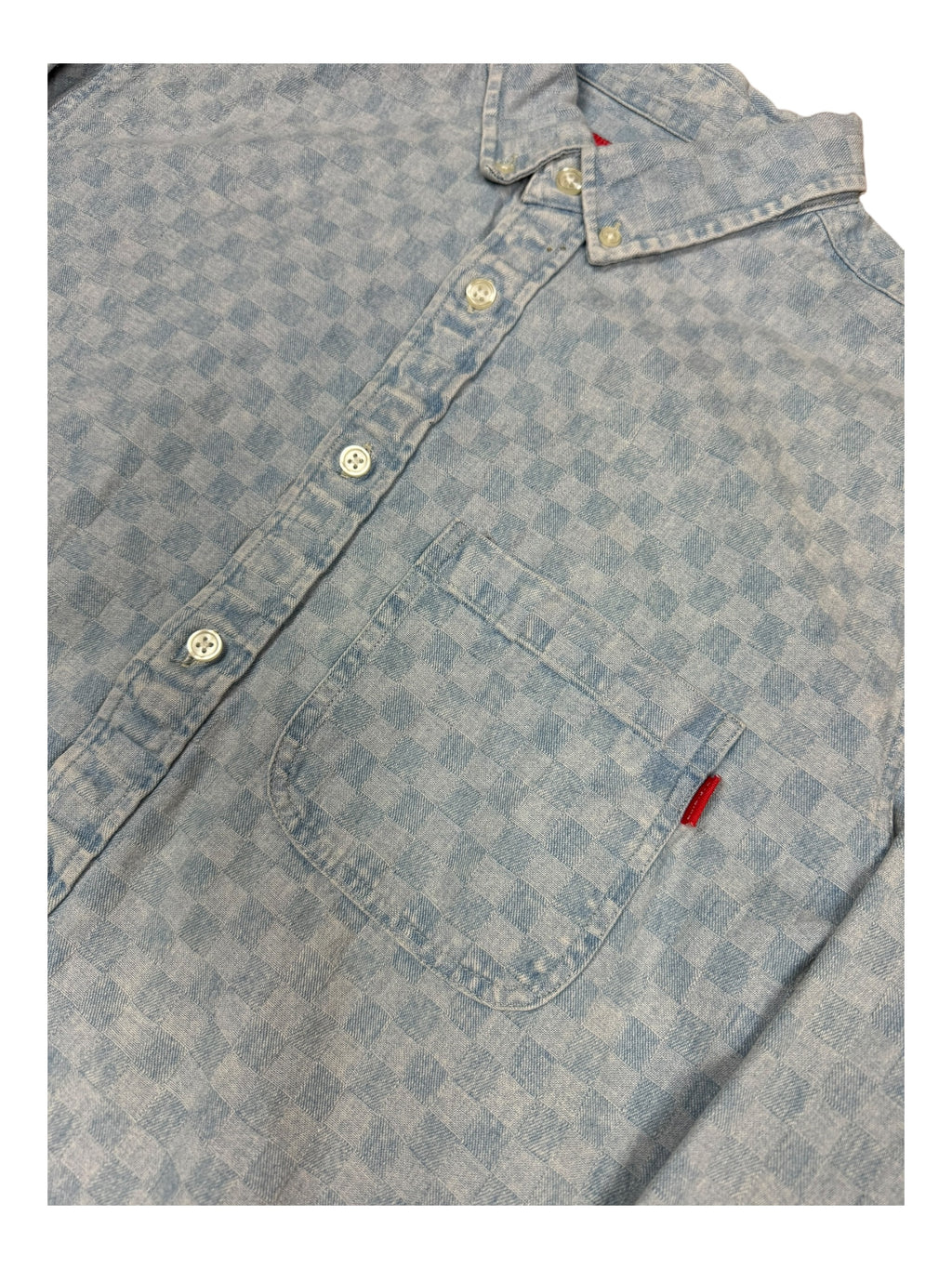 Supreme Checkered Longsleeve Button Up Shirt Size Large