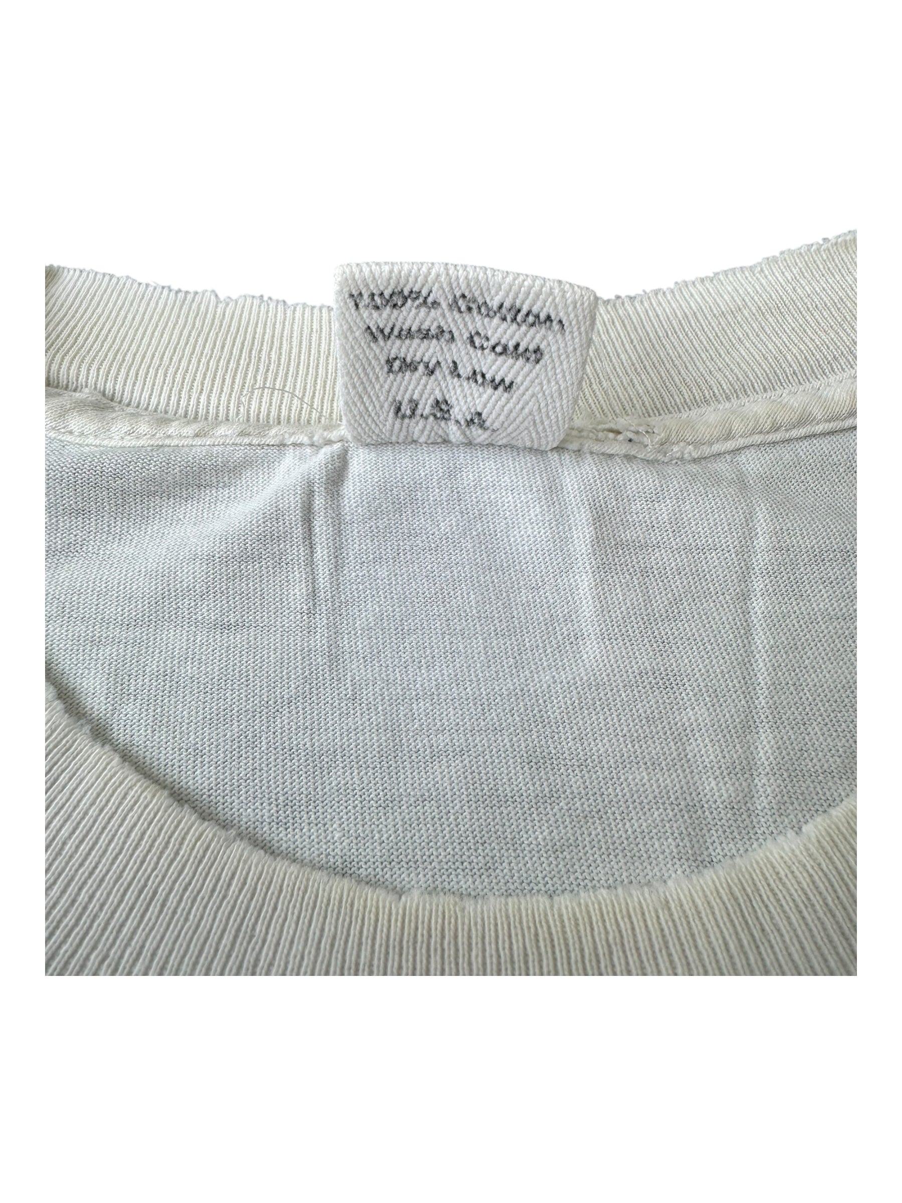 Union 90s Iron Man Starks White T-Shirt Size Large