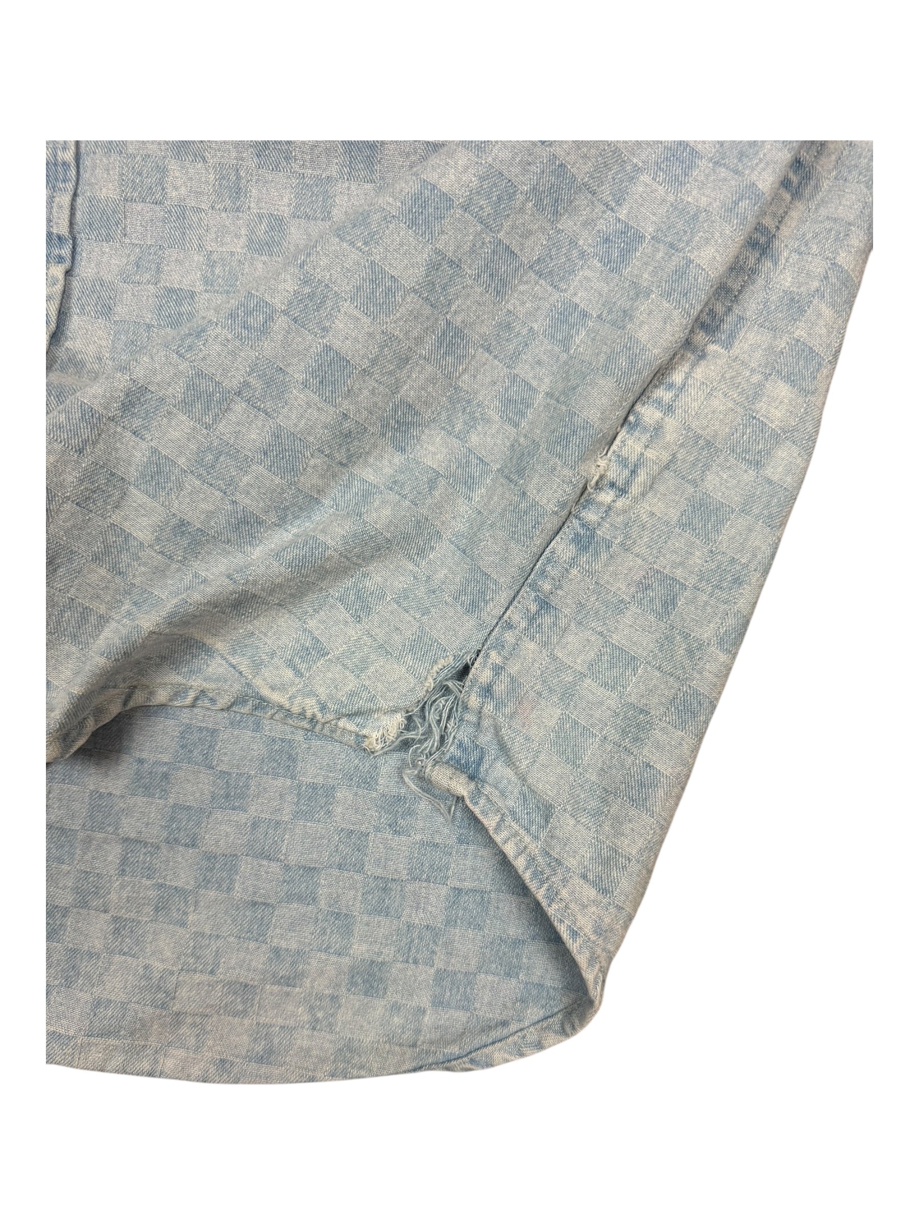 Supreme Checkered Longsleeve Button Up Shirt Size Large