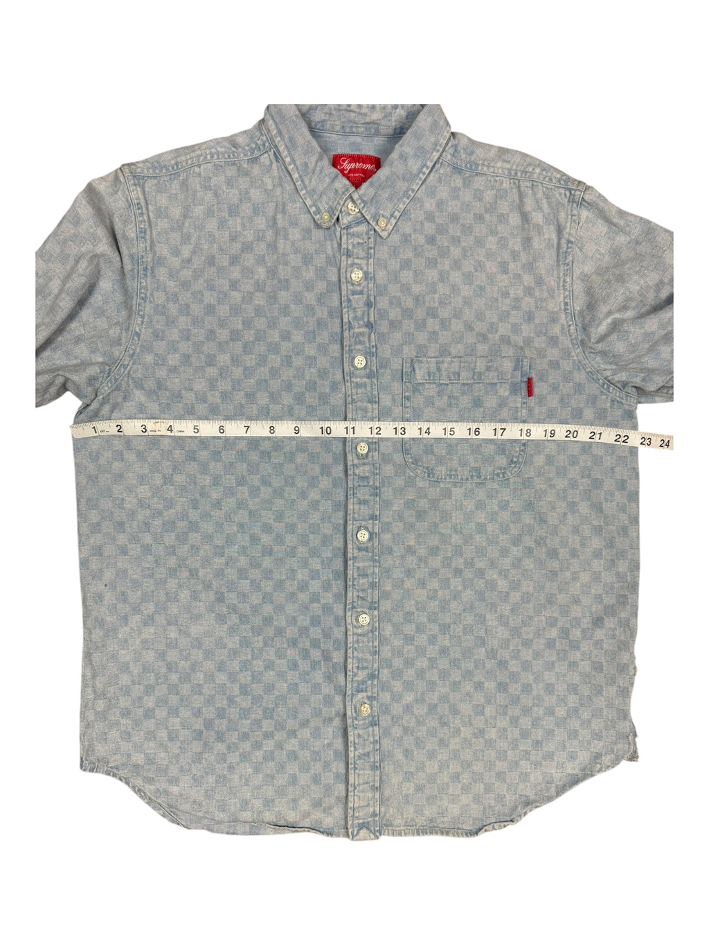 Supreme Checkered Longsleeve Button Up Shirt Size Large