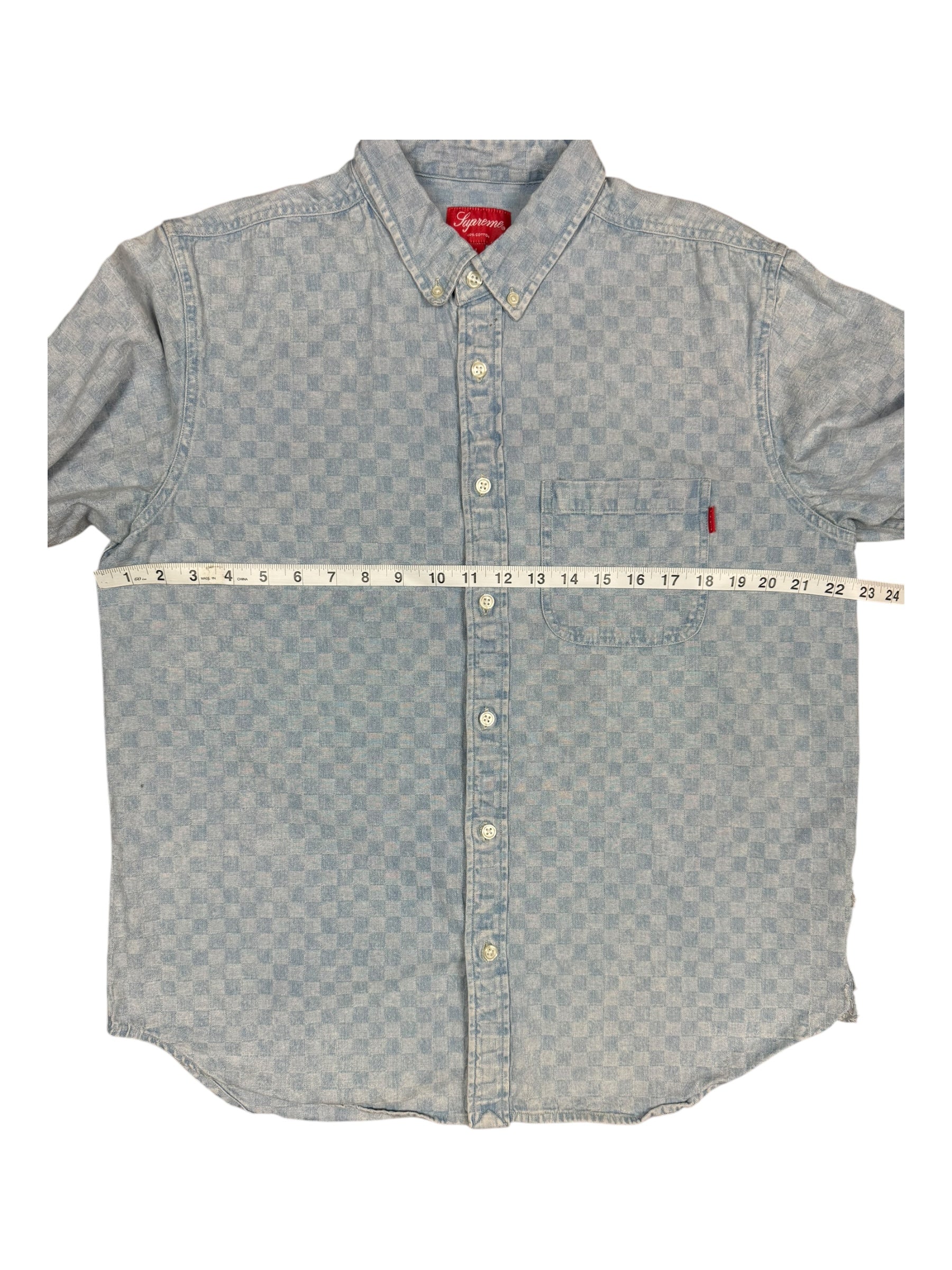 Supreme Checkered Longsleeve Button Up Shirt Size Large