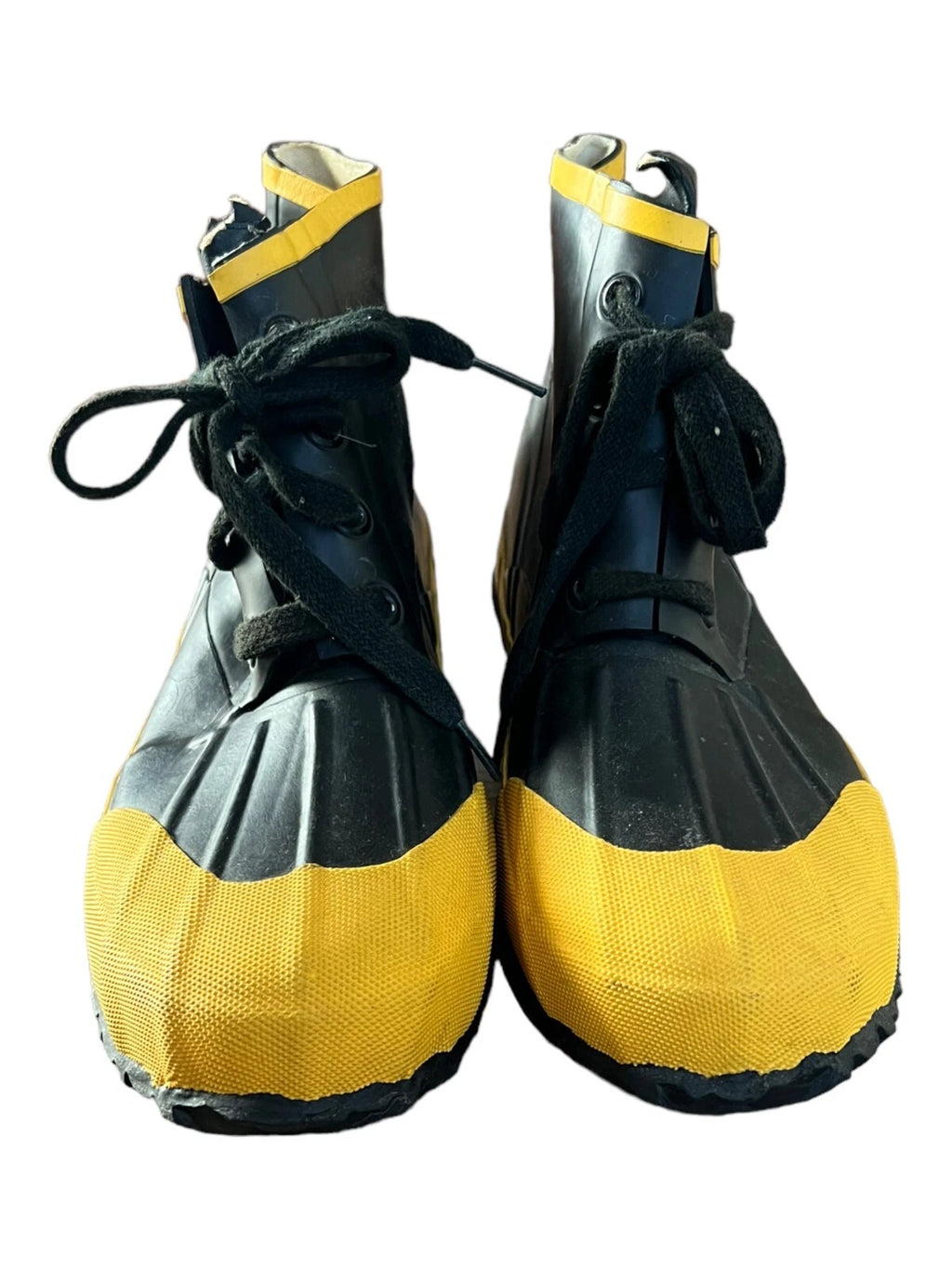 Ralph Lauren Polo Sport Yellow and Black Rain Duck Boots Size 9B