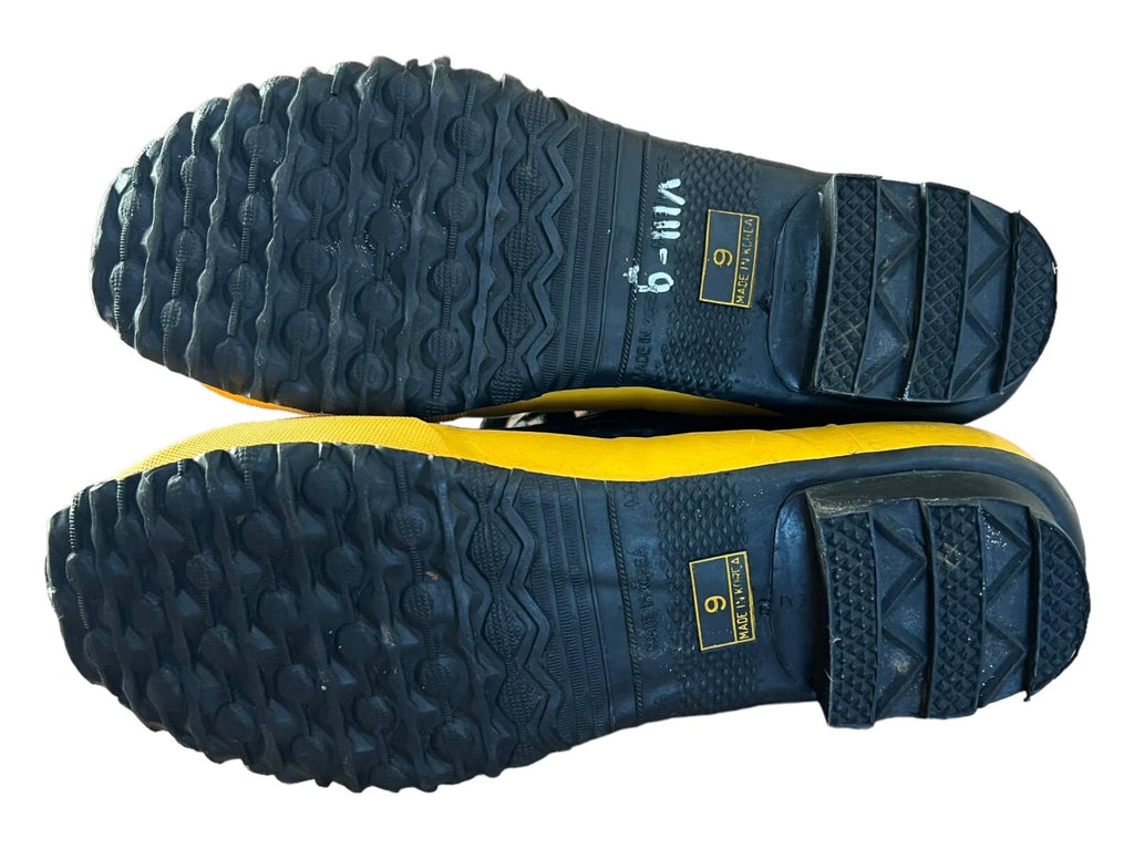 Ralph Lauren Polo Sport Yellow and Black Rain Duck Boots Size 9B