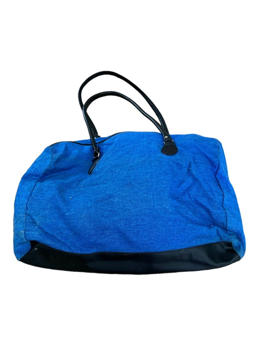 Disney 90s BLUE NYLON MICKEY MOUSE DUFFLE BAG BLACK STRAPS